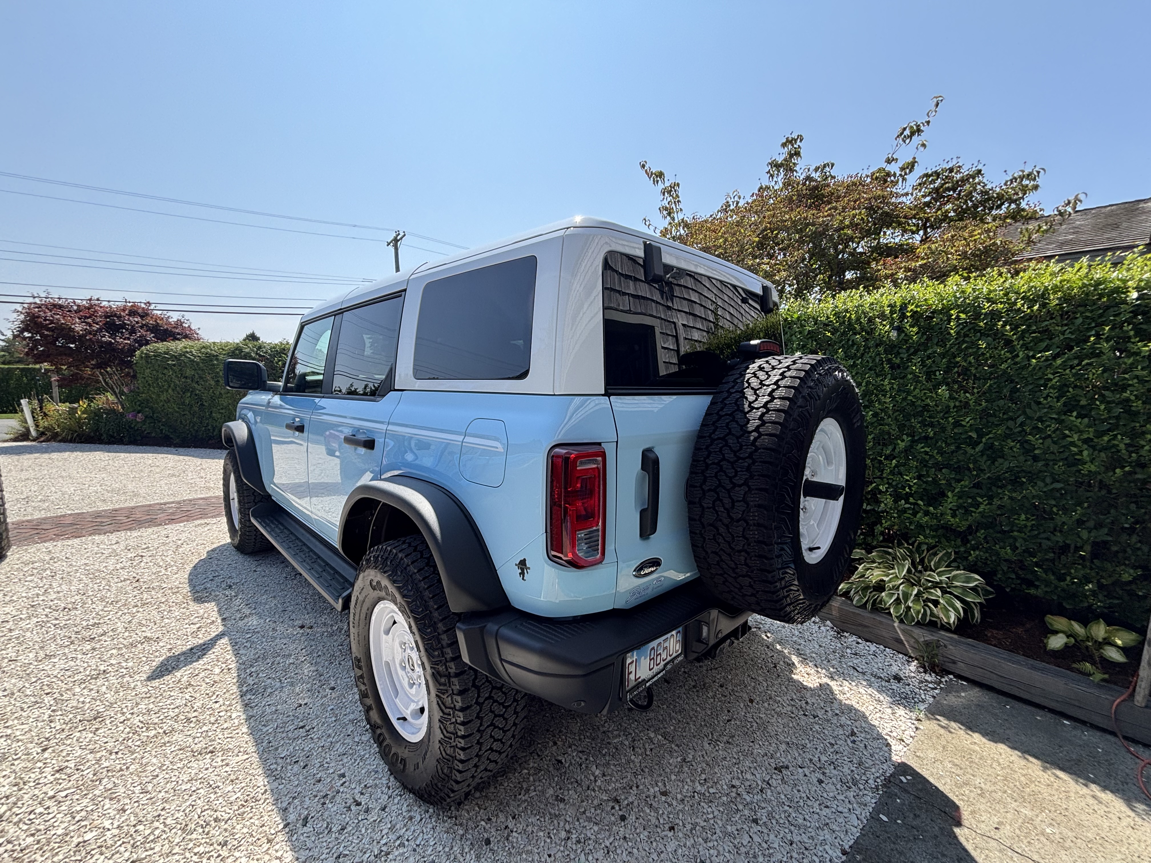Ford Bronco rear three-quarter view